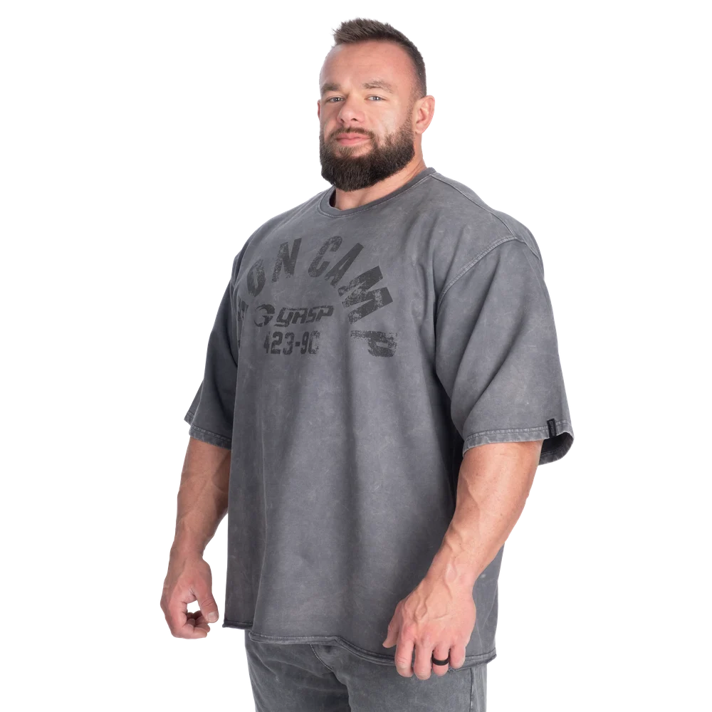 Iron Camp Iron Tee, Washed Black