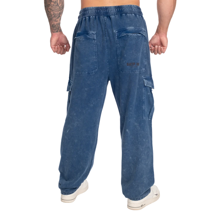 Iron Camp Baggy Pants, Washed Blue