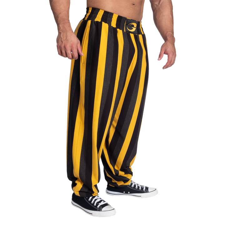 Gasp Gym Pant, Yellow/Grey/Black