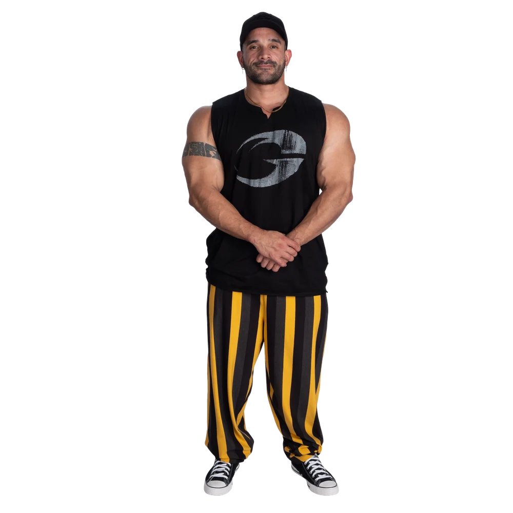 Gasp Gym Pant, Yellow/Grey/Black