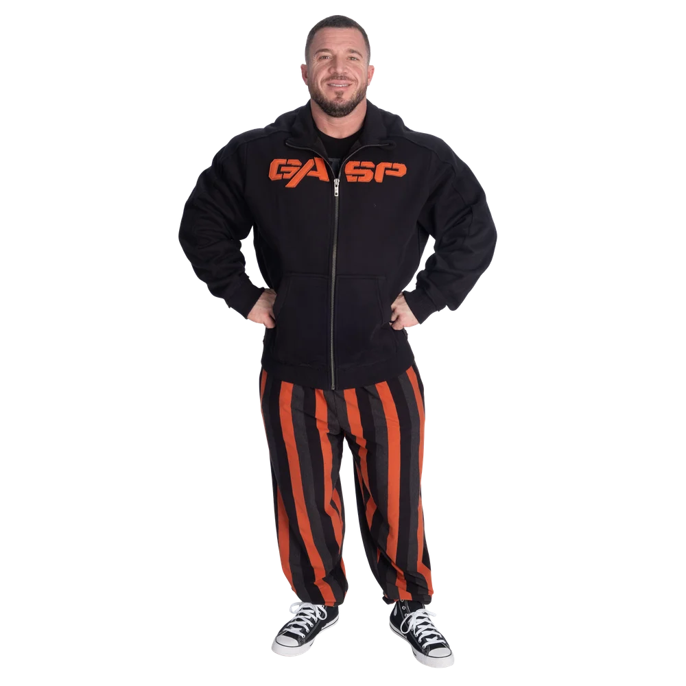 Gasp Gym Pant, Flame/Grey/Black