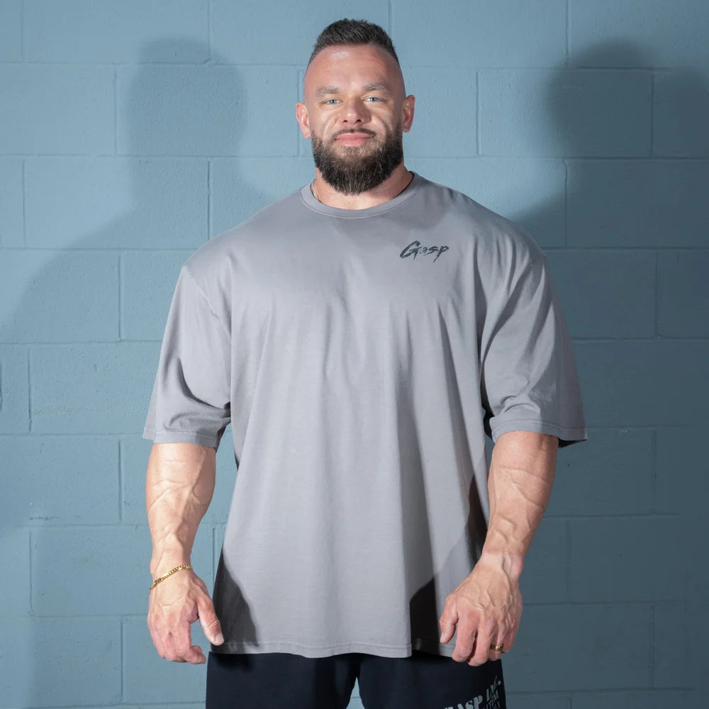 Washed Iron Tee, Washed Smoke Grey