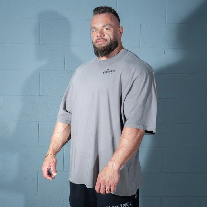 Washed Iron Tee, Washed Smoke Grey