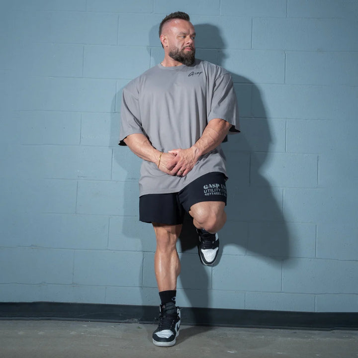 Washed Iron Tee, Washed Smoke Grey