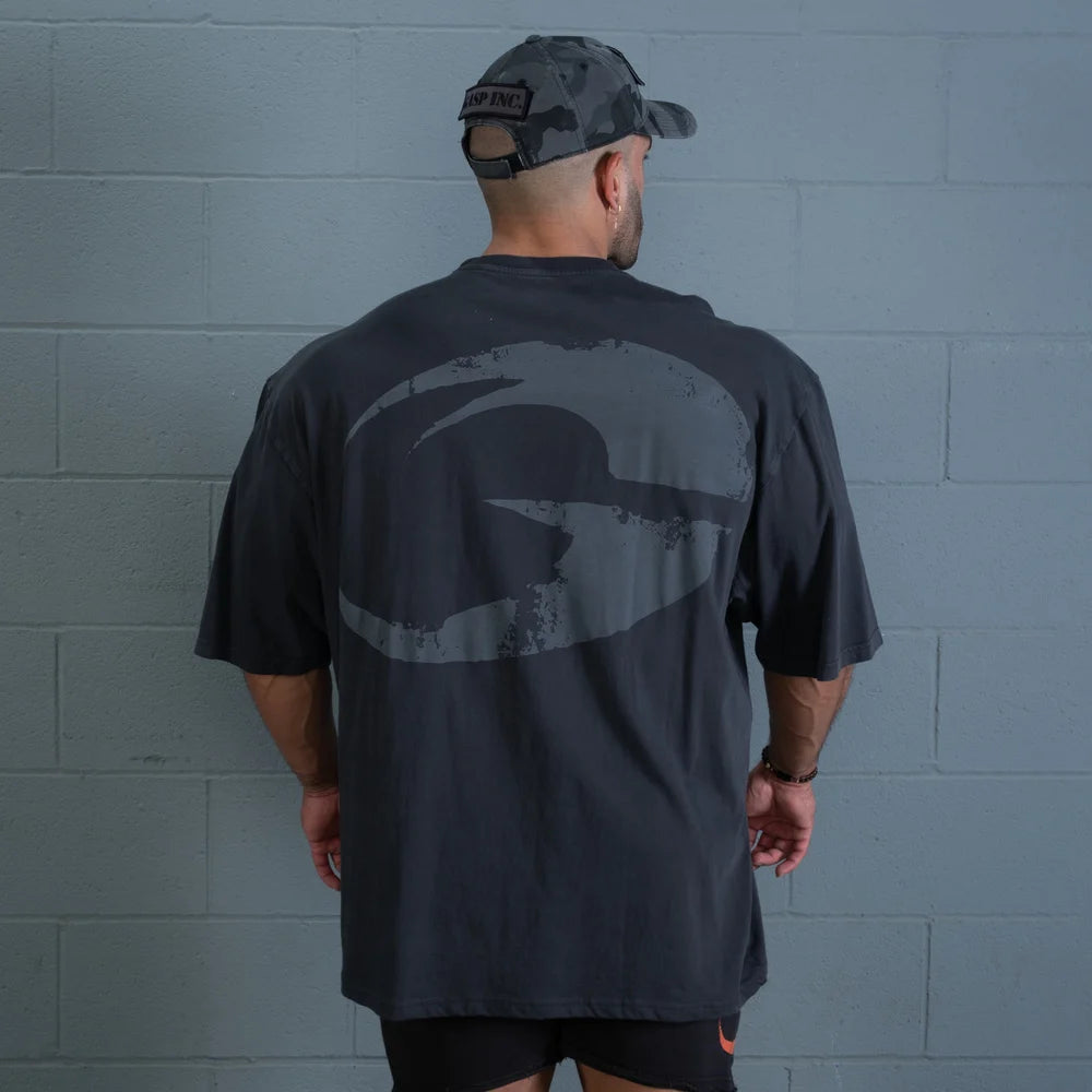 Rep Iron Tee,  Washed Black