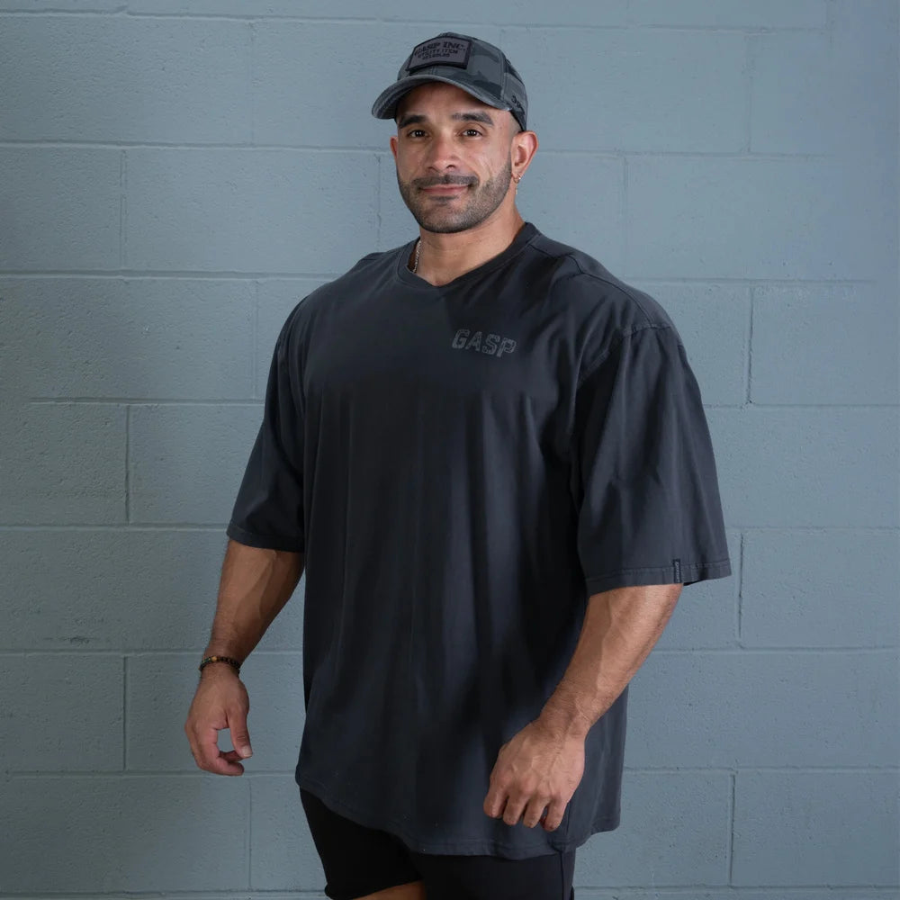 Rep Iron Tee,  Washed Black