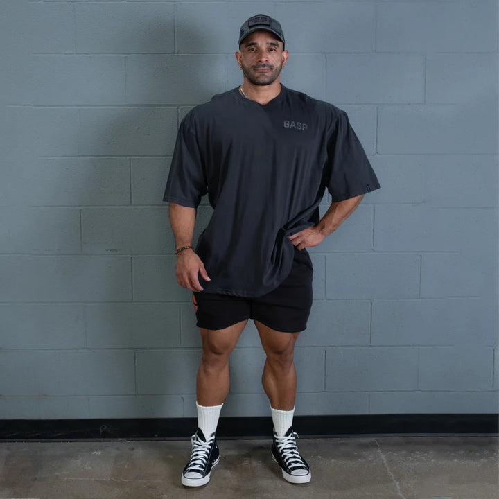Rep Iron Tee,  Washed Black