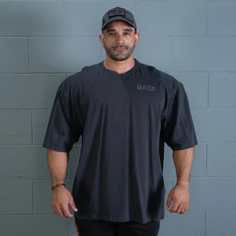 Rep Iron Tee,  Washed Black