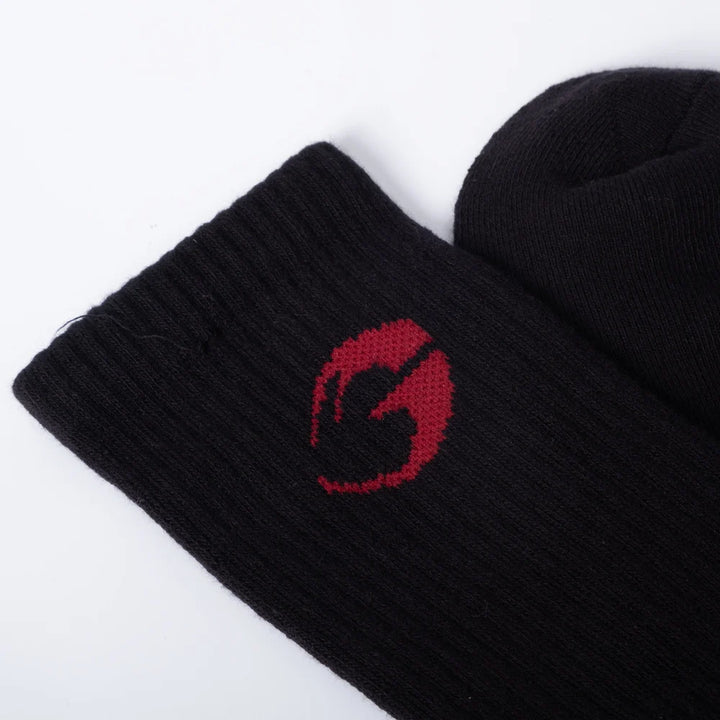 Gasp crew socks 1-p , Black/Red