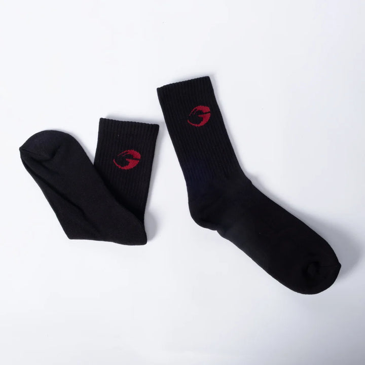 Gasp crew socks 1-p , Black/Red