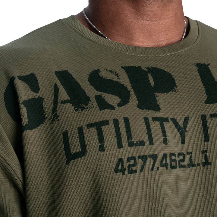 Iron Thermal Tee, Washed Green