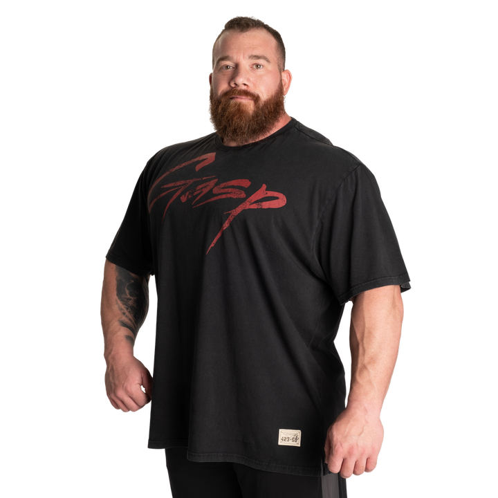 Vintage Original Tee, Washed Black/Red - MUSL BUDDIES