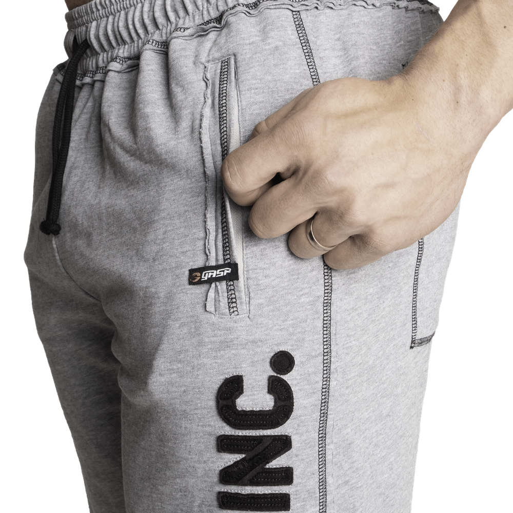 Division Sweatshorts, Light Grey Melange - MUSL BUDDIES