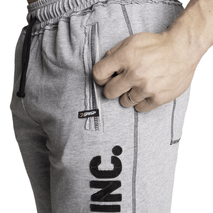 Division Sweatshorts, Light Grey Melange - MUSL BUDDIES