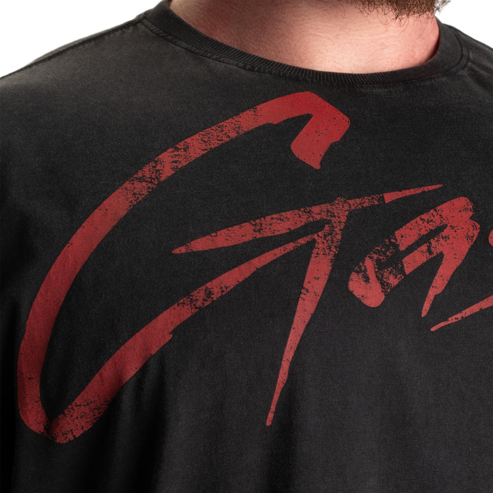 Vintage Original Tee, Washed Black/Red - MUSL BUDDIES