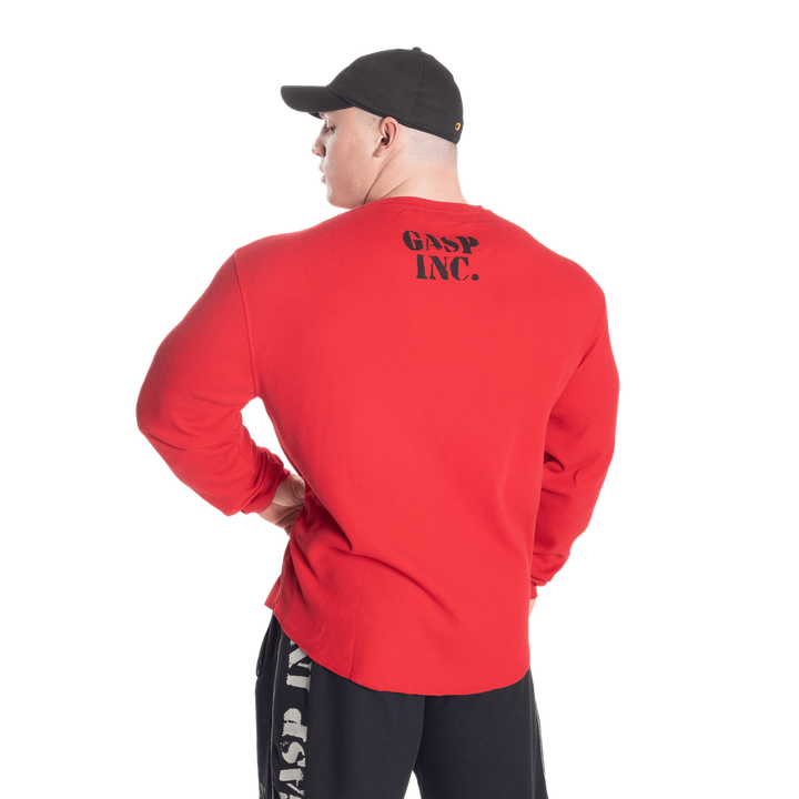 Thermal gym sweater, Chili Red - MUSL BUDDIES