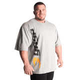 Gasp iron tee, Grey Melange/Black