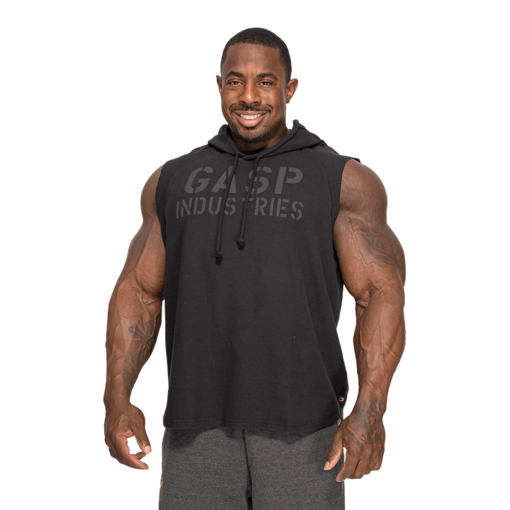 Thermal SL Hoodie, Washed Black - MUSL BUDDIES