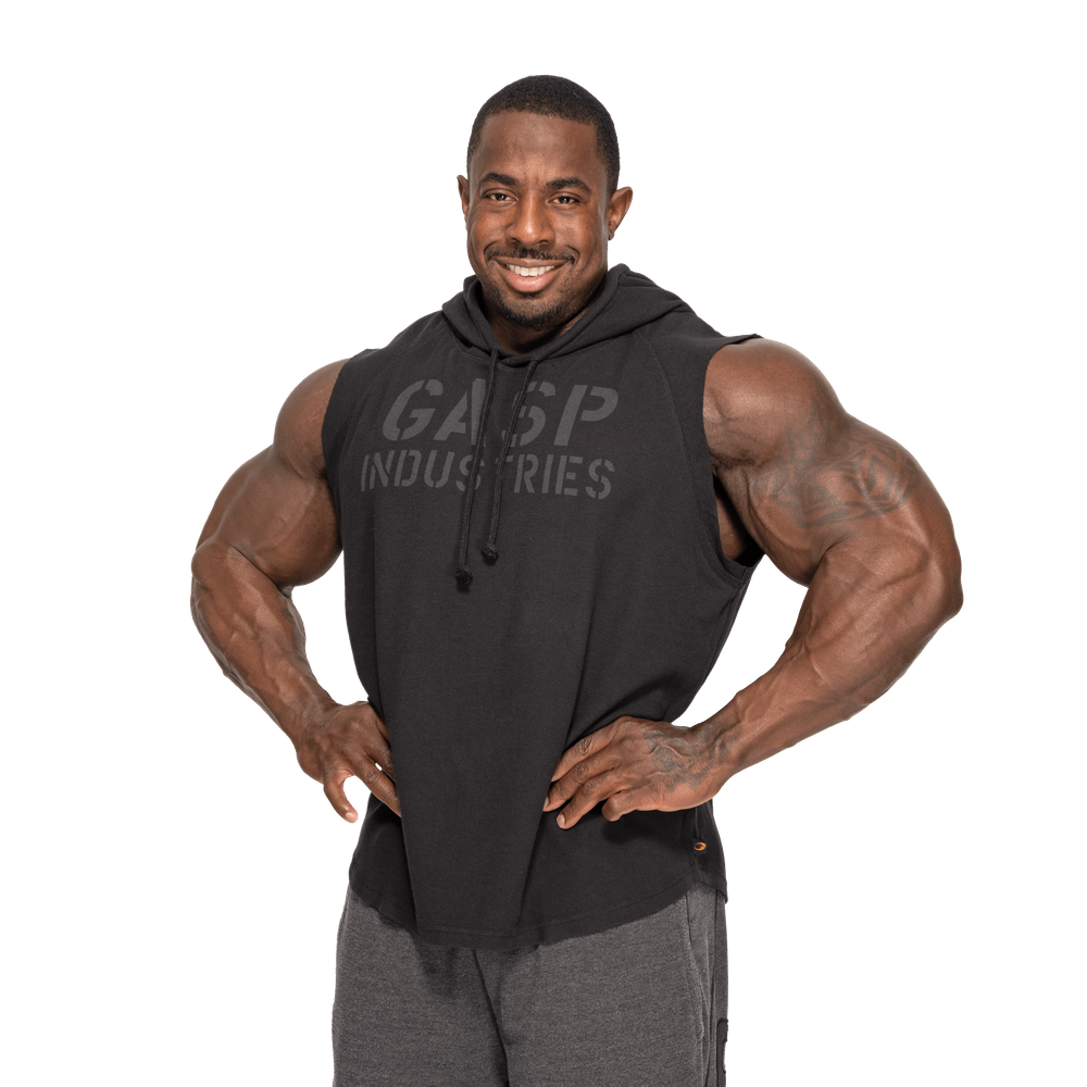 Thermal SL Hoodie, Washed Black - MUSL BUDDIES