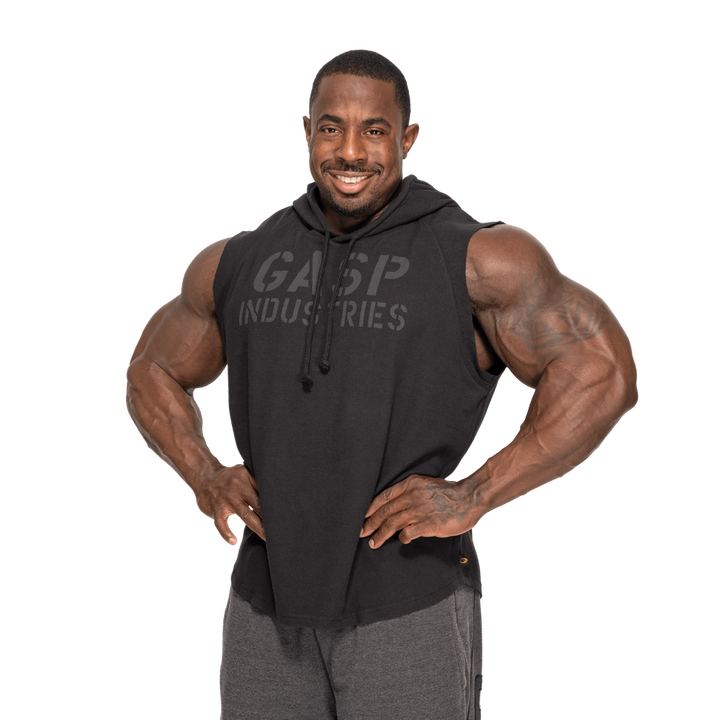 Thermal SL Hoodie, Washed Black - MUSL BUDDIES