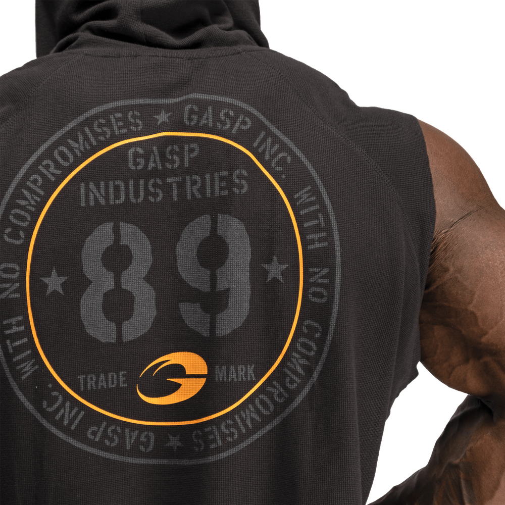Thermal SL Hoodie, Washed Black - MUSL BUDDIES