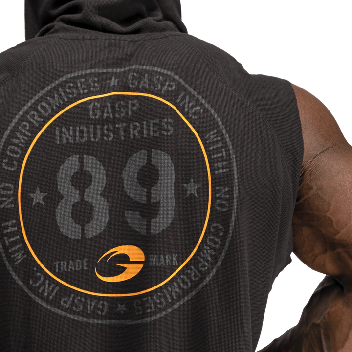Thermal SL Hoodie, Washed Black - MUSL BUDDIES