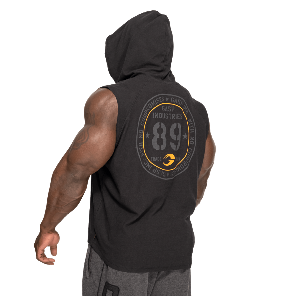 Thermal SL Hoodie, Washed Black - MUSL BUDDIES