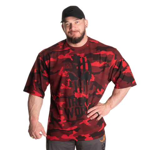 Thermal Skull Tee, Red Camo