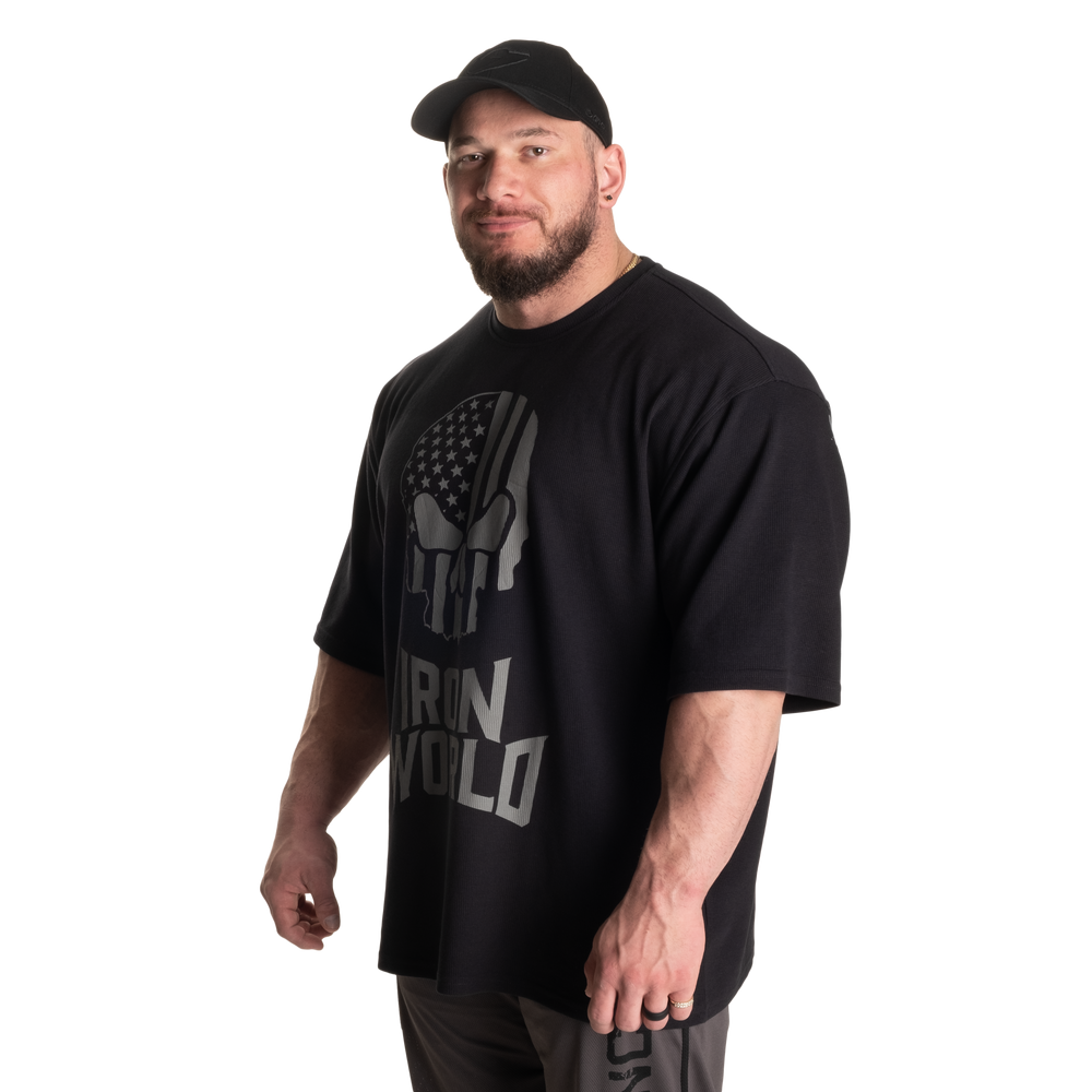 Thermal Skull Tee, Asphalt - MUSL BUDDIES