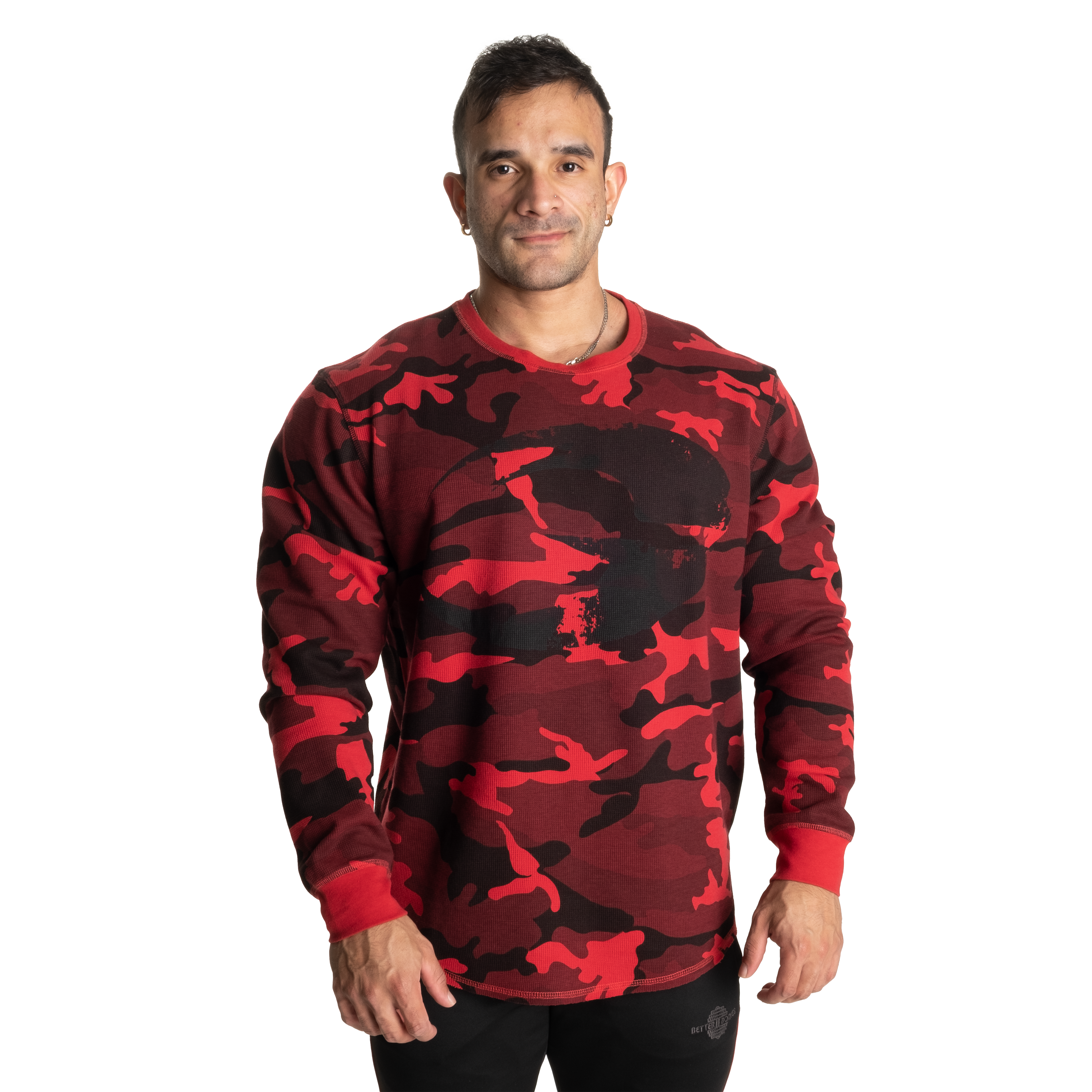 Thermal Logo sweater, Red Camo - MUSL BUDDIES