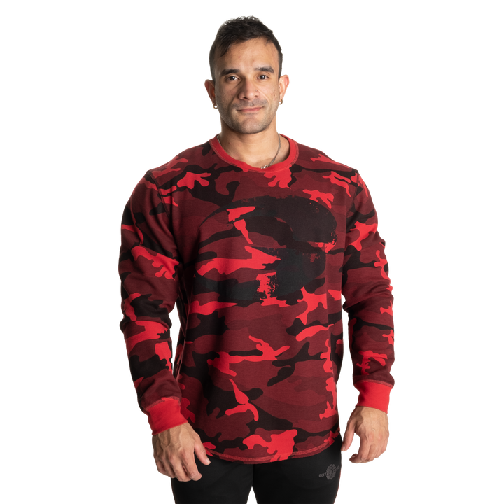 Thermal Logo sweater, Red Camo - MUSL BUDDIES