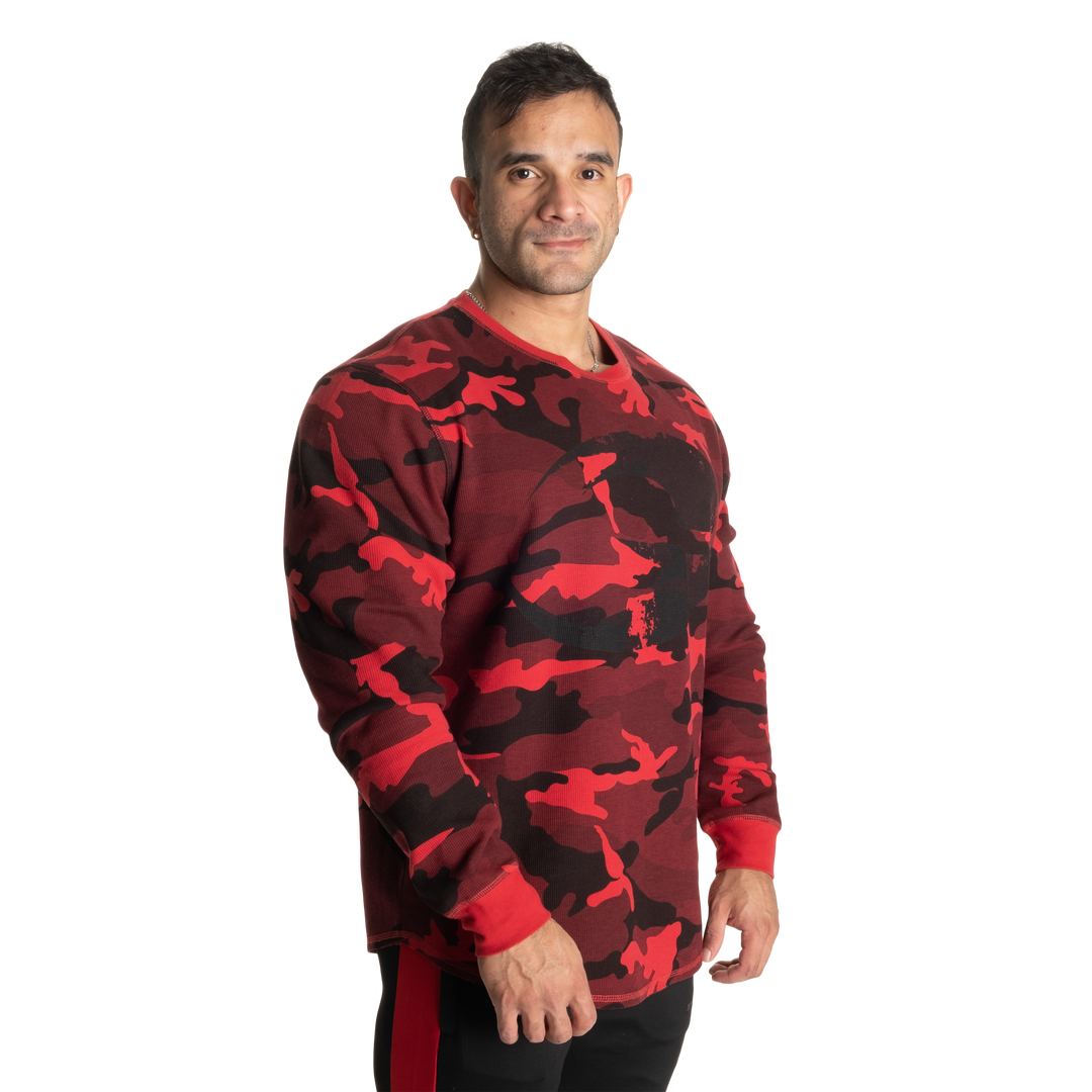 Thermal Logo sweater, Red Camo - MUSL BUDDIES