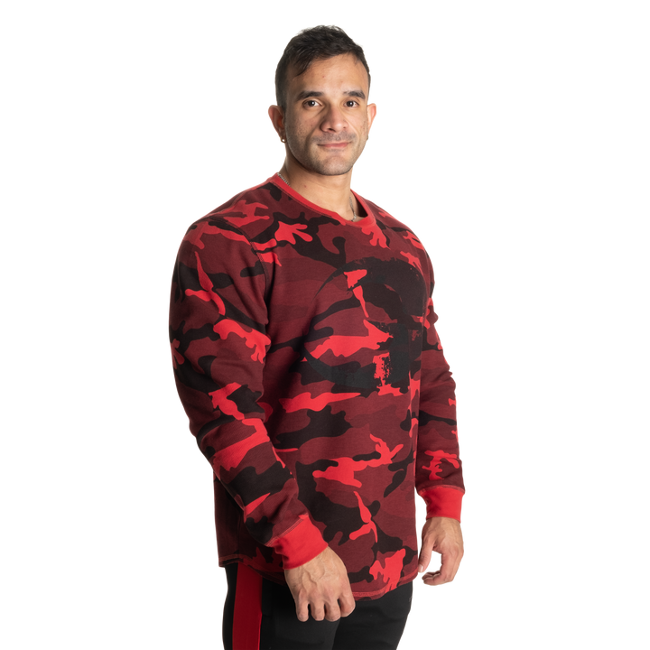 Thermal Logo sweater, Red Camo - MUSL BUDDIES