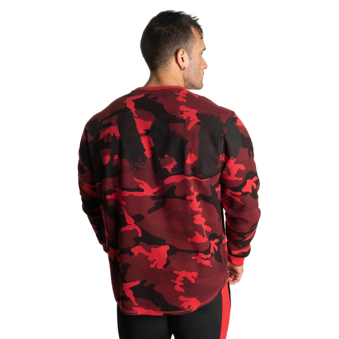 Thermal Logo sweater, Red Camo - MUSL BUDDIES