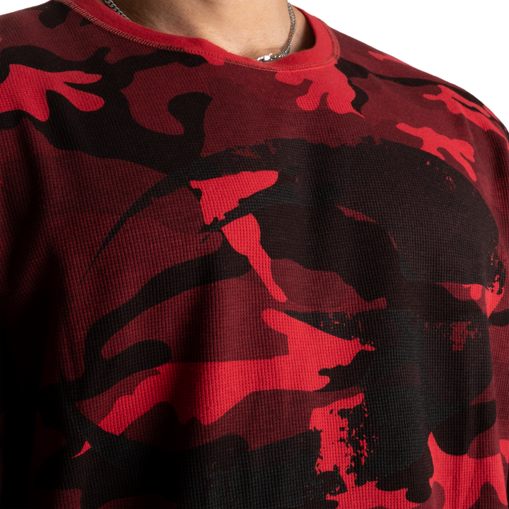 Thermal Logo sweater, Red Camo - MUSL BUDDIES