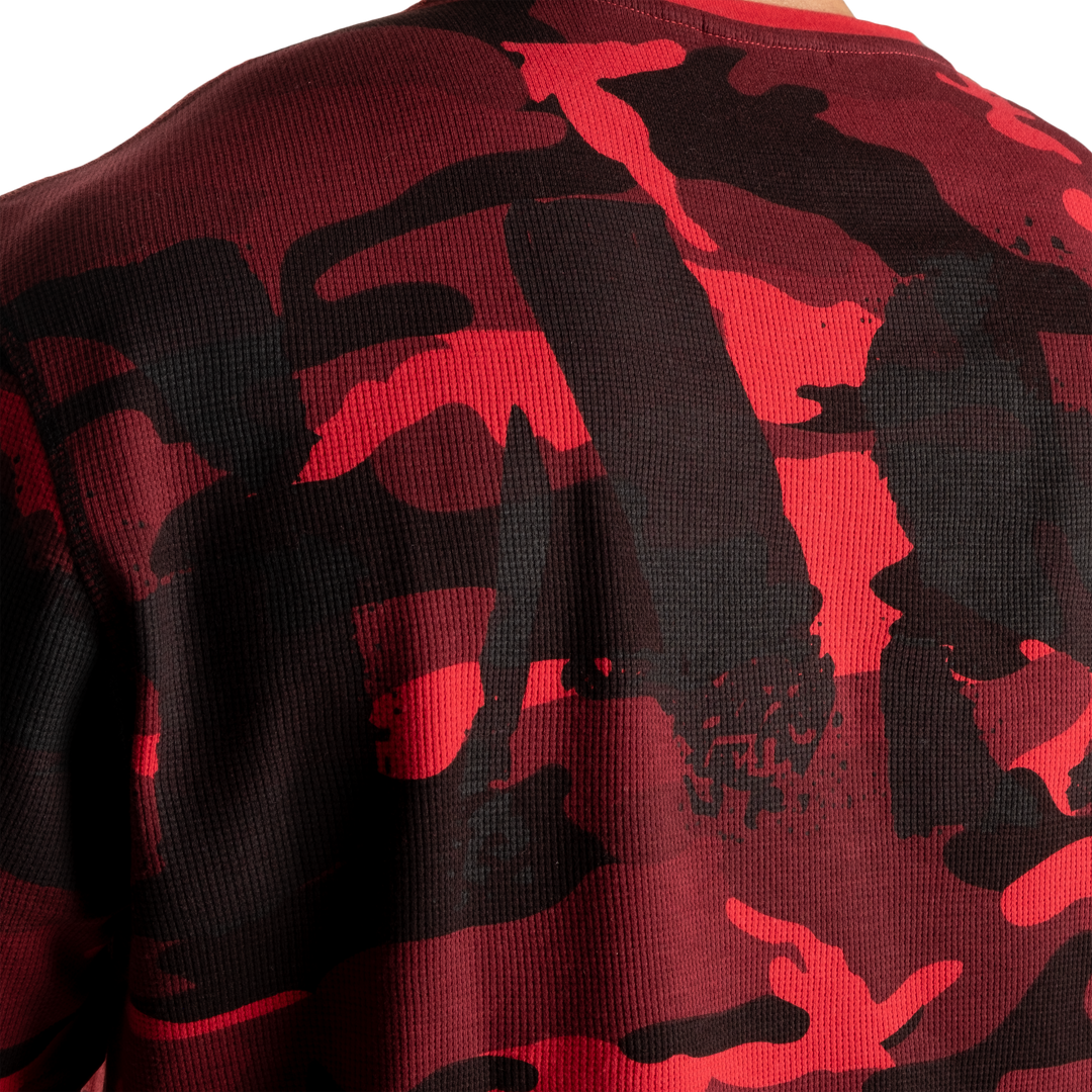 Thermal Logo sweater, Red Camo - MUSL BUDDIES