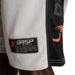 No1 mesh shorts, White/Black
