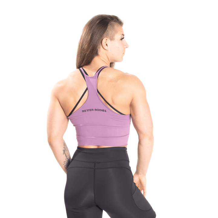 Performance Crop Halter, Strong Purple - MUSL BUDDIES