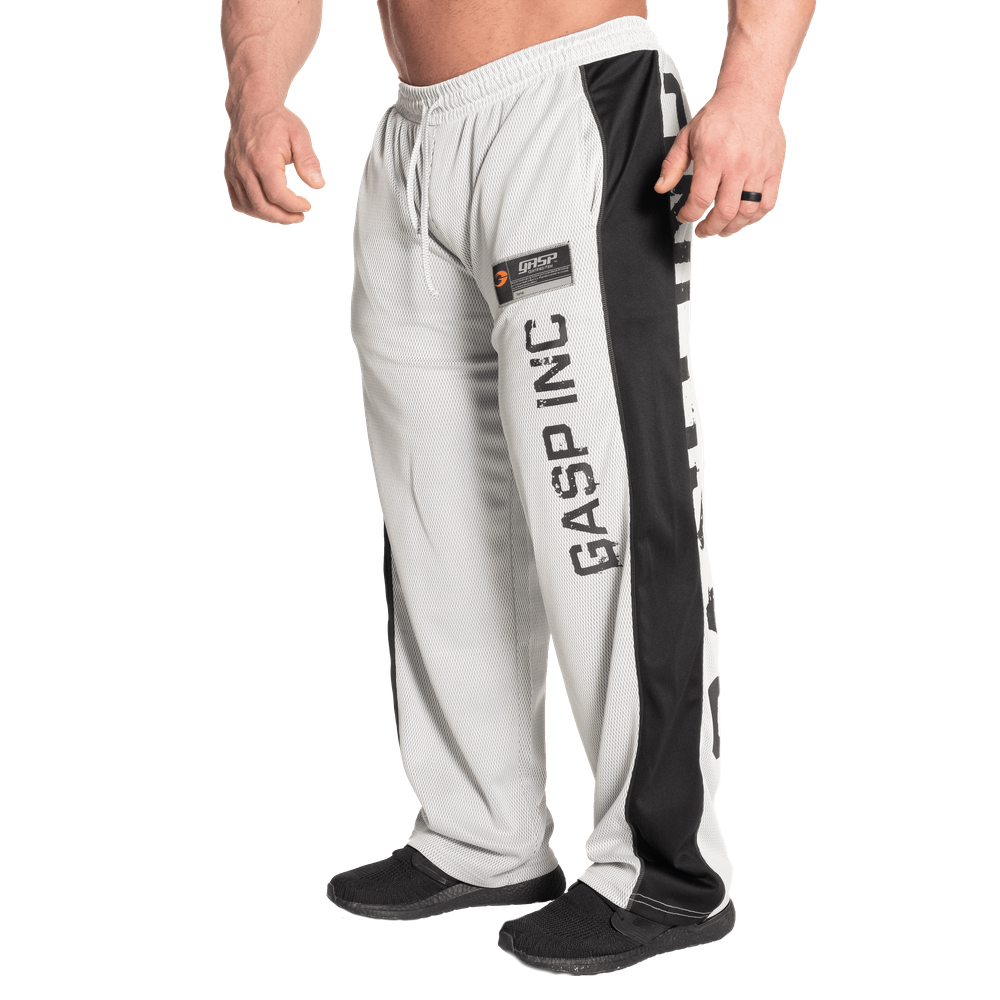 No1 Mesh Pant, White/Grey - MUSL BUDDIES