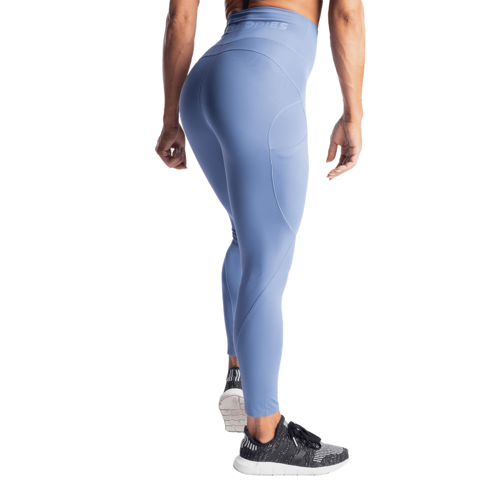 High waist leggings, Foggy Blue - MUSL BUDDIES