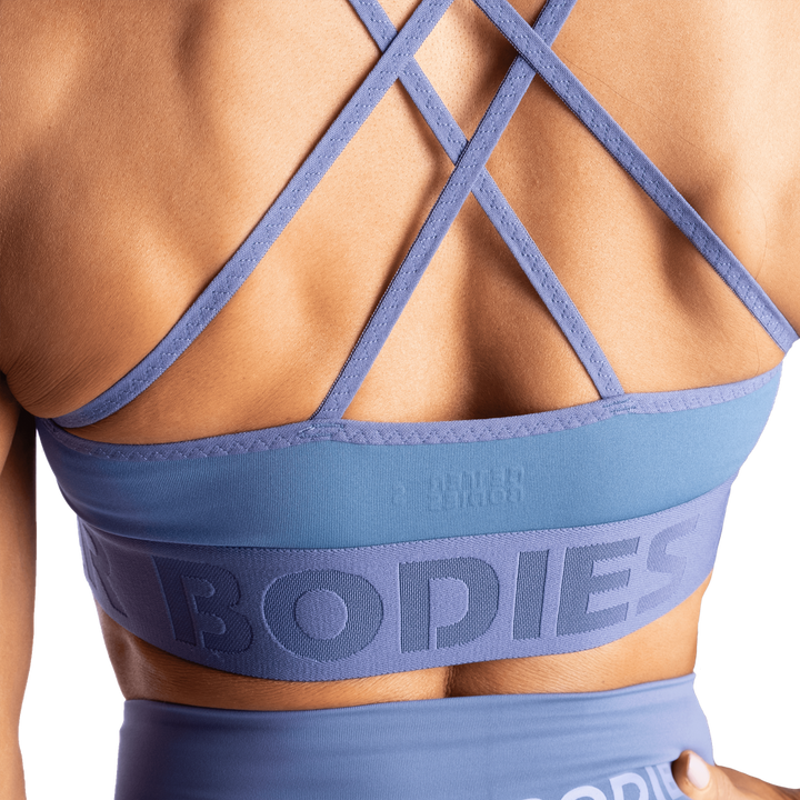 Gym Sports Bra, Foggy Blue - MUSL BUDDIES