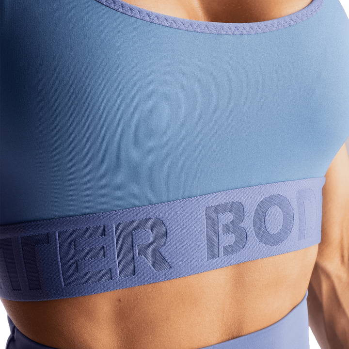 Gym Sports Bra, Foggy Blue - MUSL BUDDIES