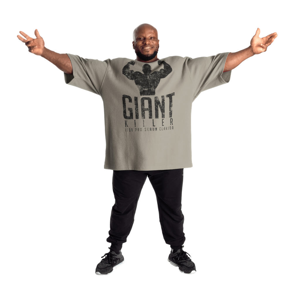 Giant Killer Iron Tee, Washed Green - MUSL BUDDIES
