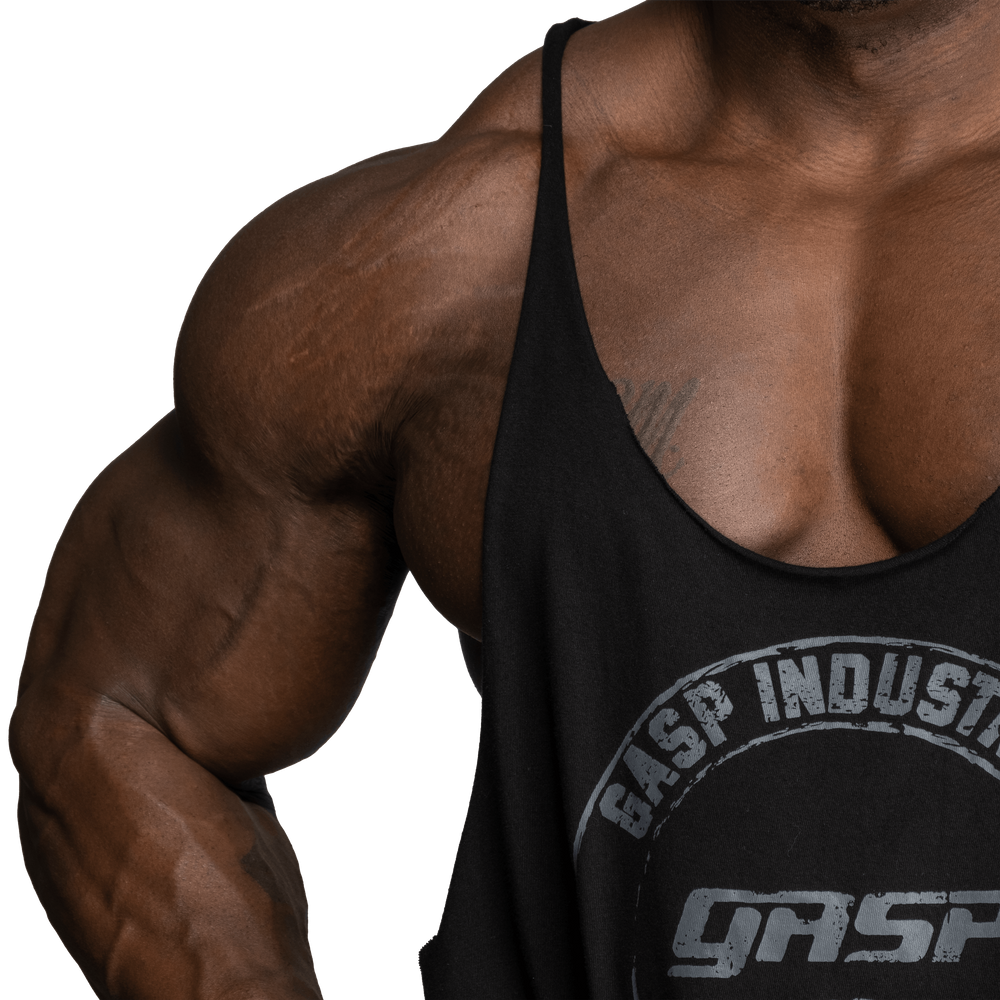 GASP Stringer, Black/Grey - MUSL BUDDIES