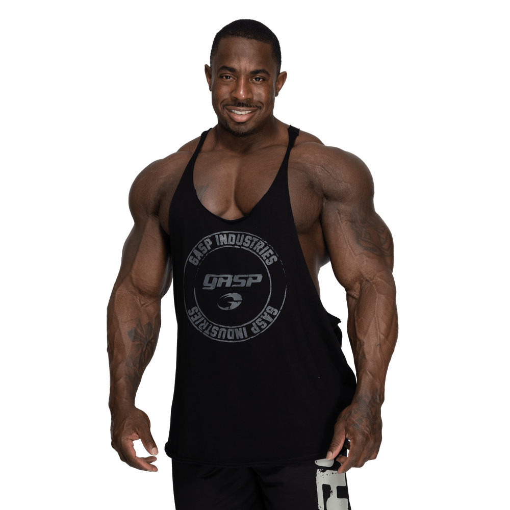 GASP Stringer, Black/Grey - MUSL BUDDIES