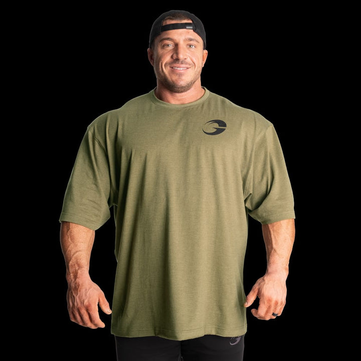 Division Iron Tee, Army Green Melange - MUSL BUDDIES