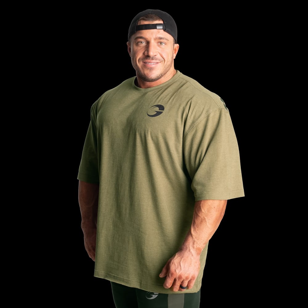 Division Iron Tee, Army Green Melange - MUSL BUDDIES