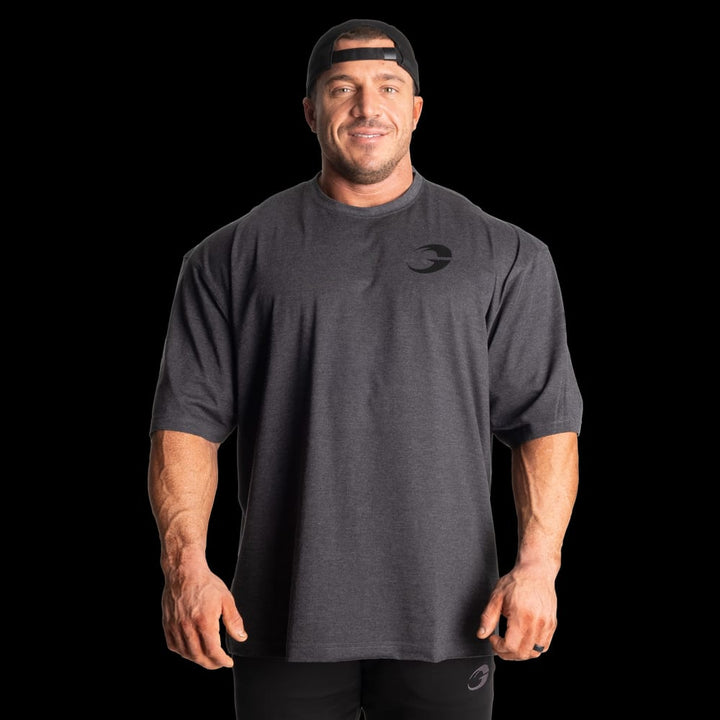 Division Iron Tee, Dark Grey Melange - MUSL BUDDIES