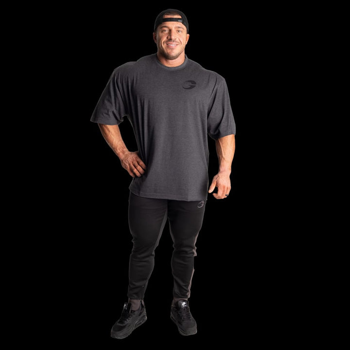 Division Iron Tee, Dark Grey Melange - MUSL BUDDIES